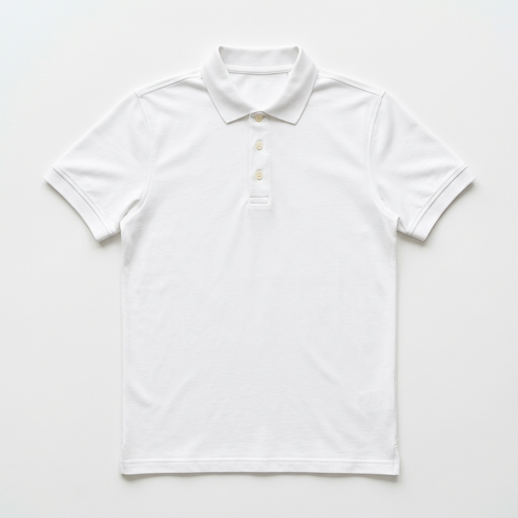 White polo T-shirt